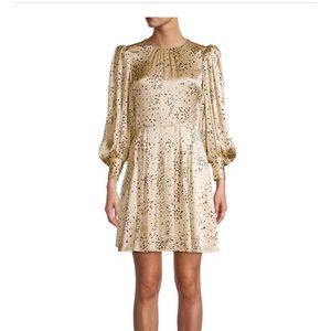 Rebecca Taylor Scattered Fleur Puff Sleeve Dress 0